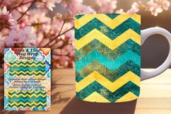 Colorful Glitter Stripes 11oz/15oz Mug Wrap Art Product Image 1