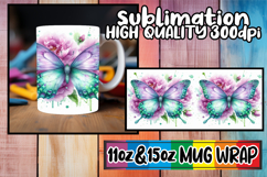 Magical sunsets sublimation print wrap, Butterfly Product Image 1