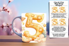 Watercolor Splendor: Sublimation Mug Wrap Art 11oz/15oz Product Image 1
