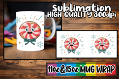 Blissful moments 11oz 15oz sublimation wrap, Cute Christmas Product Image 1