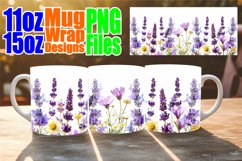 Fresh Flower Sublimation Mugs - 11oz &amp; 15oz Whimsy Product Image 1