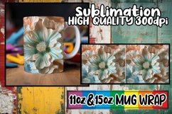 Vibrant Harmony 3D Mug Wrap, 11oz 15oz Sublimation Product Image 1