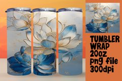 Custom 20oz Tumbler Design , 3D Flower Product Image 1