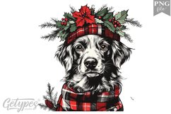Christmas Dog Clipart Design - High Quality 300 Dpi Product Image 1