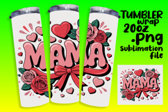Abstract Floral Magic on 20oz Tumbler Wrap Product Image 1
