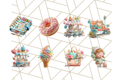 Kawaii City Girl PNG Clipart, Soft Dreamy Style Clip Art Product Image 9