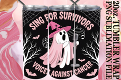 GIFT OF JOYFULNESS 20oz TUMBLER WRAP, Ghost Cancer Product Image 1