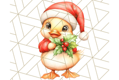 Vintage Christmas Clipart PNG, Cute Animals Holiday Elements Product Image 5