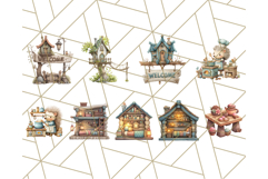 72 Cozy Cabin Critters Clipart PNG, Fall Animal Png Product Image 5
