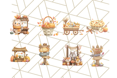 Woodland Autumn Animals PNG Clipart for Fall &amp; Harvest Product Image 9