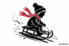 Christmas Sledding Svg | Christmas Svg | Svg Cut Files Product Image 1