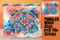 Craft Your Own 20oz Tumbler , Watercolor Patter Product Image 1
