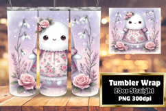 Stylish 20oz Tumbler Design , Cute Ghost Product Image 1