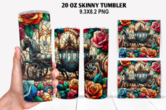 Valentine Skinny Tumbler 20oz Wrap Design, Valentine Tumbler Product Image 1