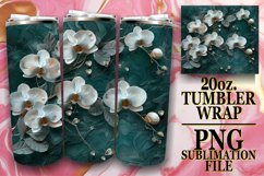 Summer Blossom Glitz Tumbler Wrap - 20oz Delight Product Image 1