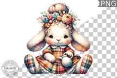 Floral Nursery Animal Sublimation Clipart Bundle Product Image 5