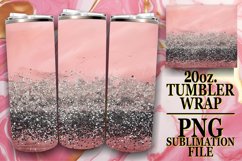 Shiny Flower Leopard Tumbler Design: Sublimation - 20oz Product Image 1