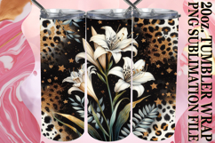 Cheerful Days 20oz tumbler wrap, Leopard Prints Product Image 1