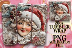 Radiant Mornings 20oz tumbler wrap, Christmas Product Image 1