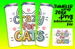 STUNNING 20oz Tumbler Design for Any Occasion , Cat Quote Product Image 1