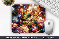 Flowers Mouse Pad Sublimation, Summer Mouse Pad PNG Product Image 1