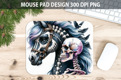 Horse Mouse pad Sublimation - Halloween Animal PNG Design Product Image 1