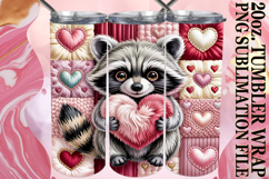 SWEET REFLECTIONS 20oz TUMBLER WRAP, Valenines Animals Product Image 1