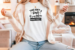 Funny Quilting Quote SVG For Quilters | Fabric Investment Product Image 4