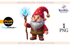 Watercolor Christmas gnomes, Christmas Gnomes Product Image 1