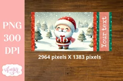 Christmas sippy cup sublimation PNG, Santa 12oz Kids tumbler Product Image 3