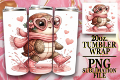 Joyful heart 20oz tumbler wrap, Turtle Product Image 1