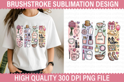 Mother's Day Brushstroke Sublimation Design -Brushstroke PNG Product Image 1