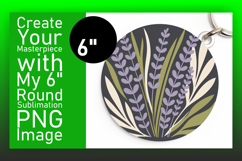 Cute Flamingo with Flowers Round Design PNG Product Image 1