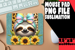 CHEERFUL MOUSE PAD SUBLIMATION PNG, Cute Animals Product Image 1