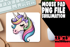 cheerful mouse pad Inspirational PNG, Unicorn Product Image 1