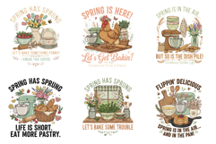 Spring Kitchen Sublimation Clipart Product Image 7