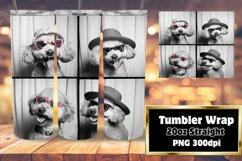 Lighthearted Dog Portrait Tumbler Wrap Product Image 1