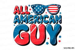 All American Guy Svg | 4th of July Svg | Svg Cut File Product Image 1