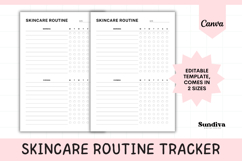 Skincare Routine Tracker Editable Template 1 Product Image 1