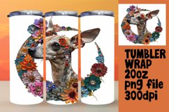 Petal Parade: Watercolor Tumbler Wrap 20oz Product Image 1