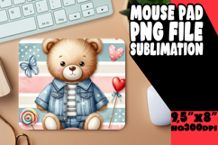 joyful MOUSE MAT Sublimation Style, Teddy Bear Product Image 1