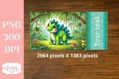 Dinosaur sippy cup sublimation PNG, Baby 12oz Kids tumbler Product Image 3