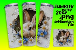 Spring Tumbler Wrap: 3D Wall Hole with Animals Product Image 1