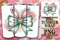 Playful Moments 20oz tumbler wrap, Easter Bow Product Image 1