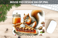 Squirrel Mouse pad Sublimation - Thanksgiving Animal PNG Product Image 1