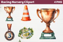 Racing Nursery Clipart PNG Product Image 1