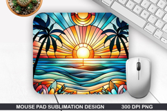Mouse Pad Sublimation, Summer Mouse Pad PNG Design Product Image 1