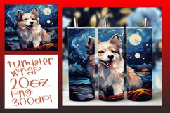 Abstract Dog Art Tumbler Wrap - Artistic Design Product Image 1