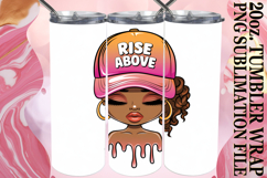 Cheerful days 20oz tumbler wrap, Black Woman Product Image 1