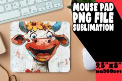 Happy Farm Cow Mouse Mat Sublimation PNG Product Image 1